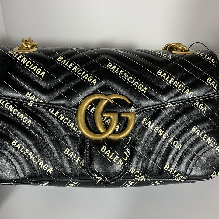 Gucci x Balenciaga Small Marmont Shoulder Bag