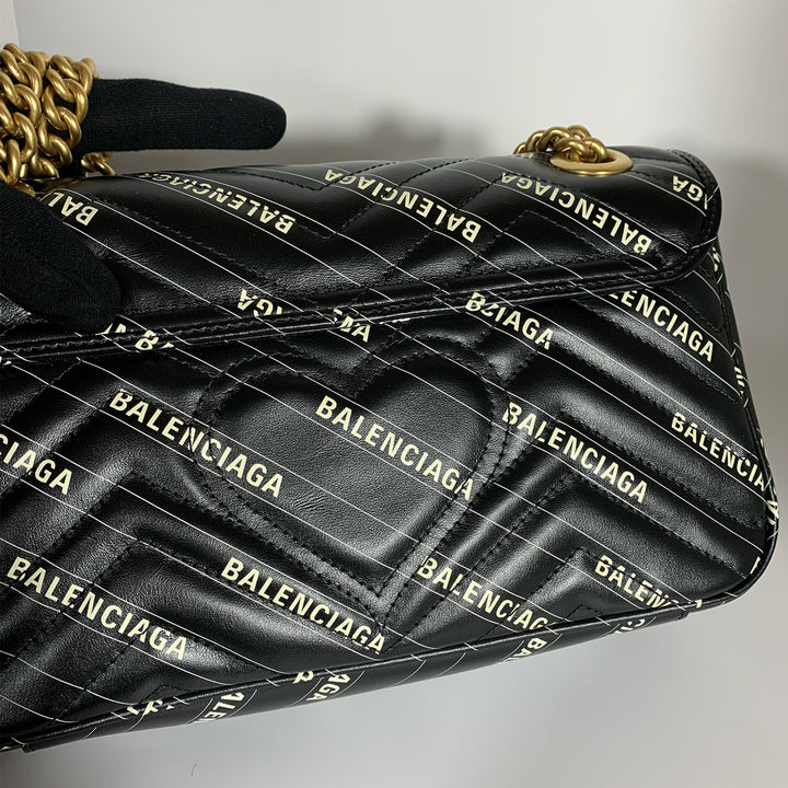 Gucci x Balenciaga Small Marmont Shoulder Bag