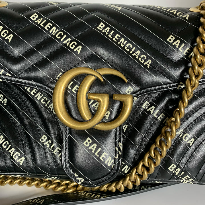 Gucci x Balenciaga Small Marmont Shoulder Bag