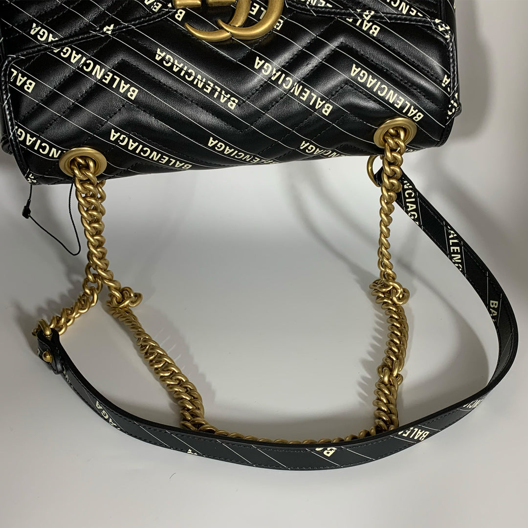 Gucci x Balenciaga Small Marmont Shoulder Bag