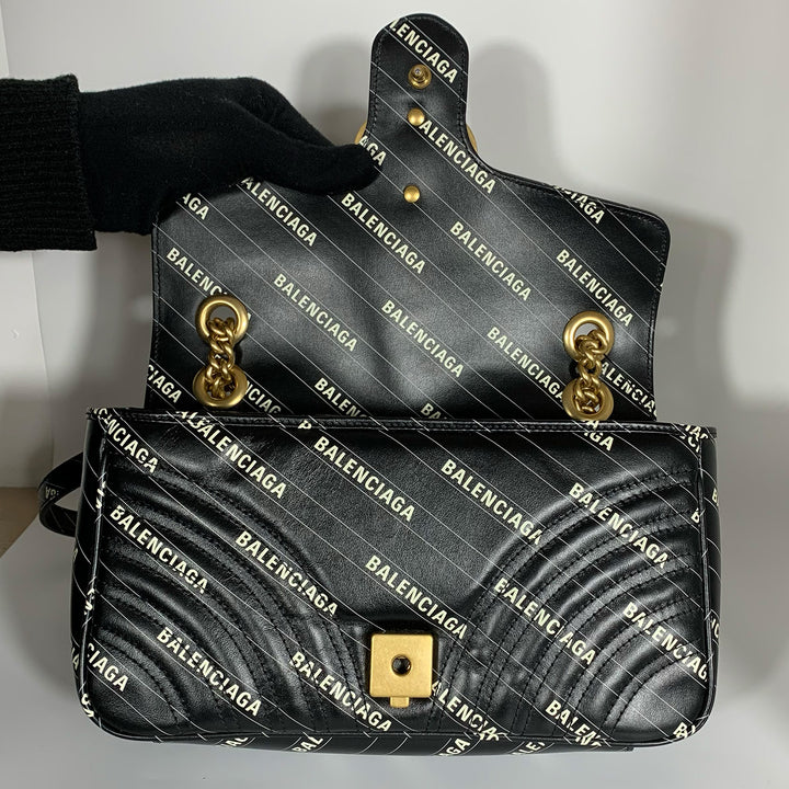 Gucci x Balenciaga Small Marmont Shoulder Bag