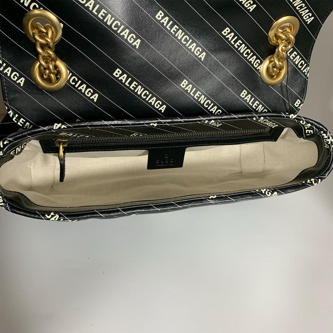 Gucci x Balenciaga Small Marmont Shoulder Bag