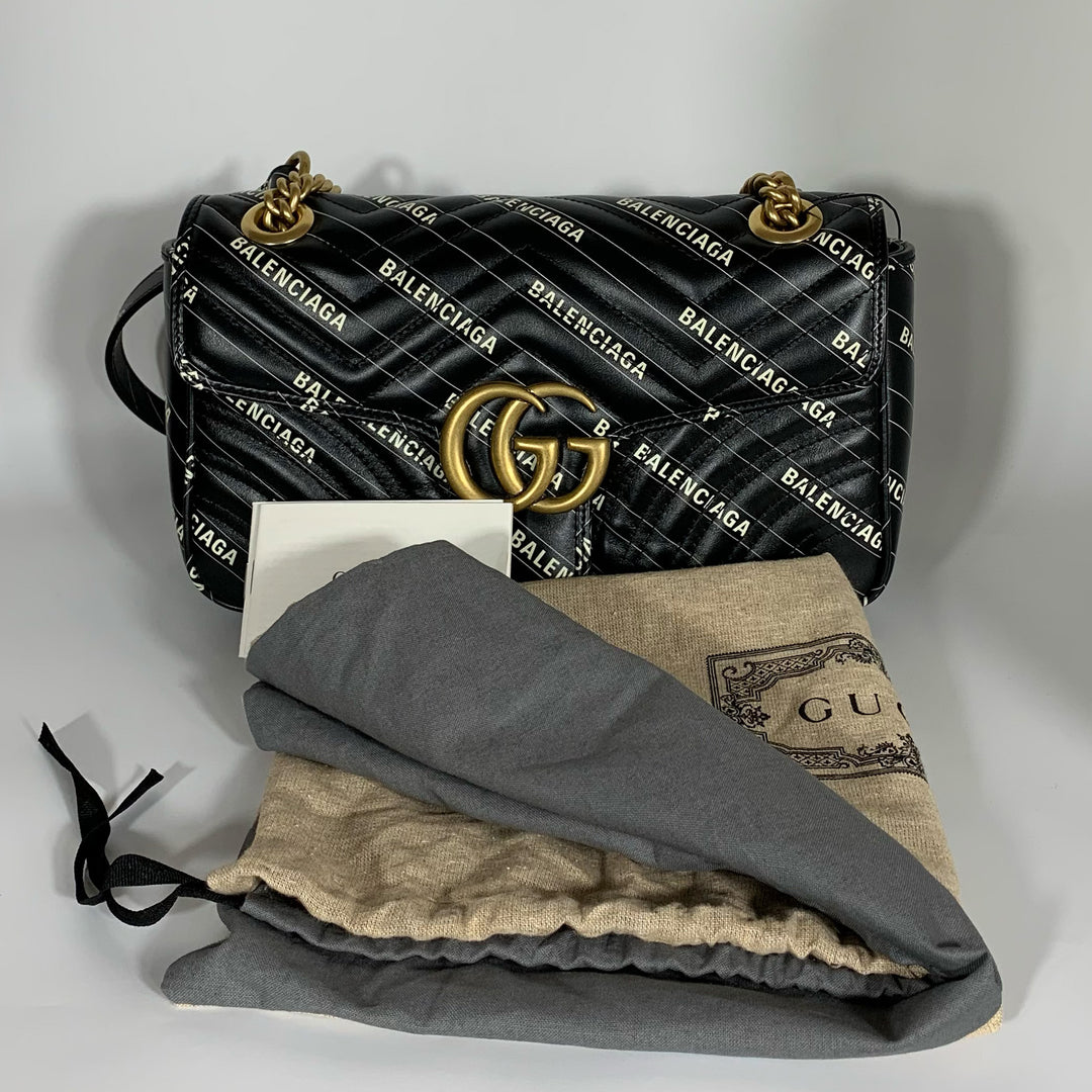 Gucci x Balenciaga Small Marmont Shoulder Bag