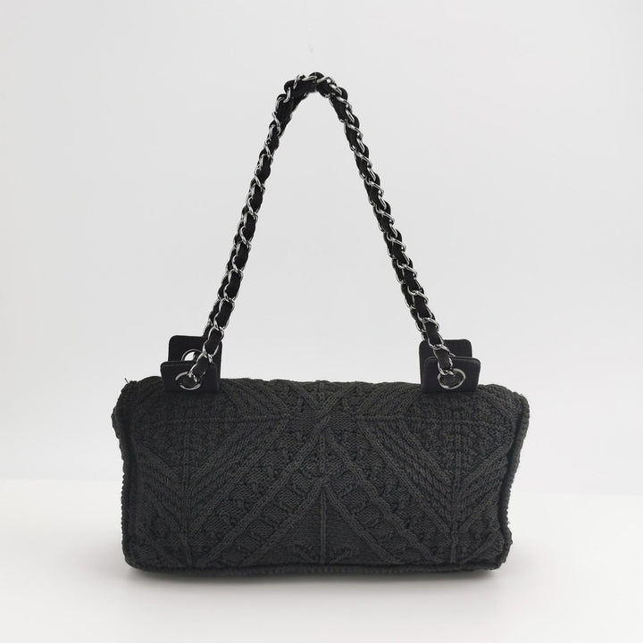 Chanel Crochet Medium Single Flap Black