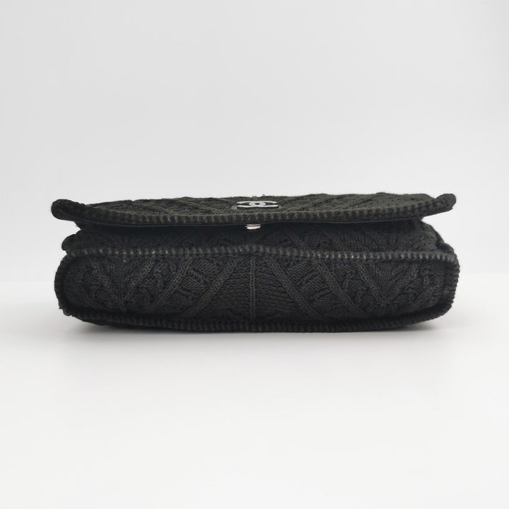 Chanel Crochet Medium Single Flap Black