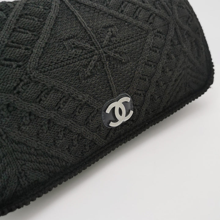 Chanel Crochet Medium Single Flap Black