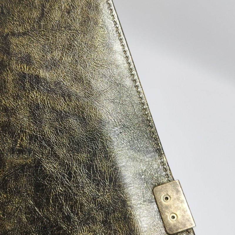 Chanel Small Boy Flap Bag Antique Gold Cracked Metallic Calfskin Antiqued Gold Hardware