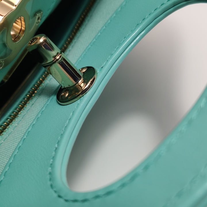 Chanel Mini 31 Shopping Bag Light Green Quilted Lambskin