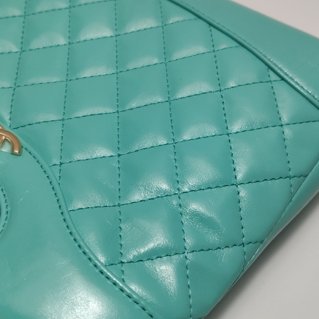Chanel Mini 31 Shopping Bag Light Green Quilted Lambskin