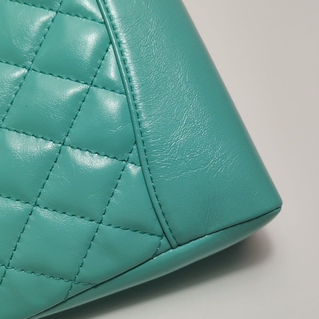 Chanel Mini 31 Shopping Bag Light Green Quilted Lambskin