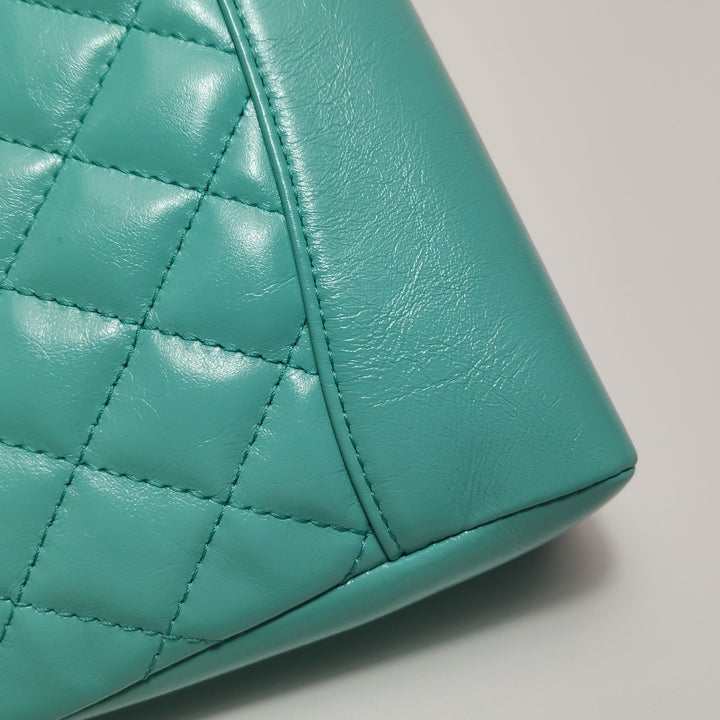 Chanel Mini 31 Shopping Bag Light Green Quilted Lambskin