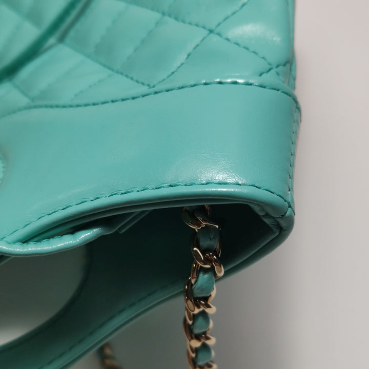 Chanel Mini 31 Shopping Bag Light Green Quilted Lambskin