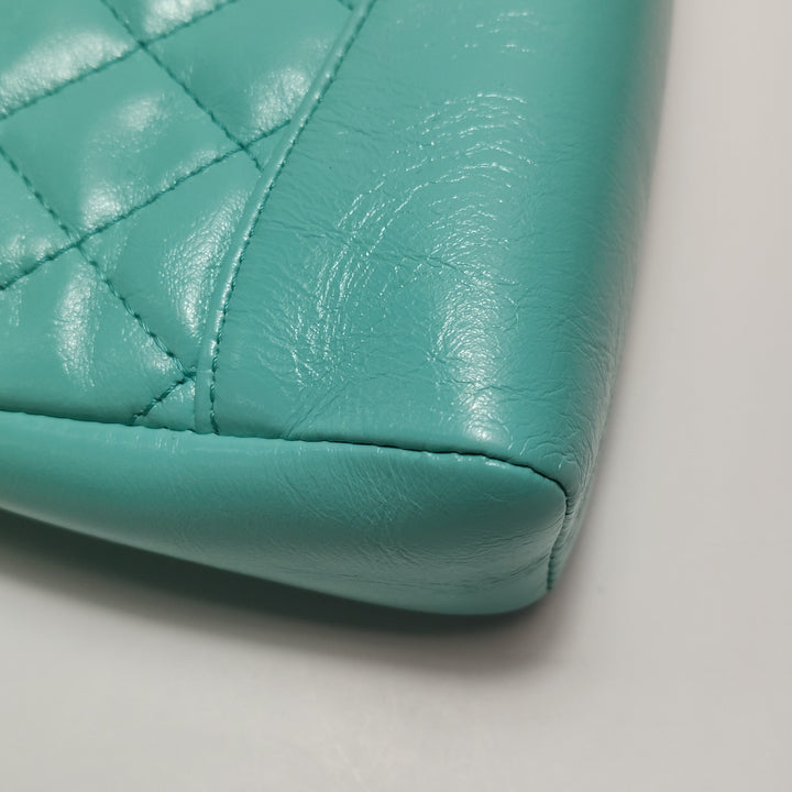 Chanel Mini 31 Shopping Bag Light Green Quilted Lambskin