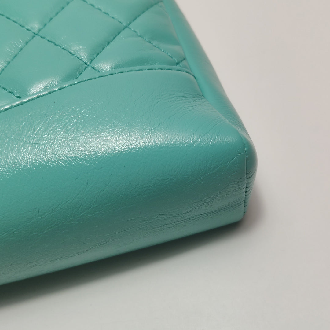 Chanel Mini 31 Shopping Bag Light Green Quilted Lambskin