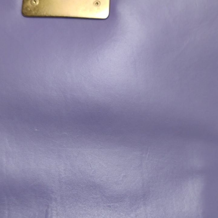 Chanel Mini Chateau Boy Bag Woven Lavender Purple Antique Gold Hardware