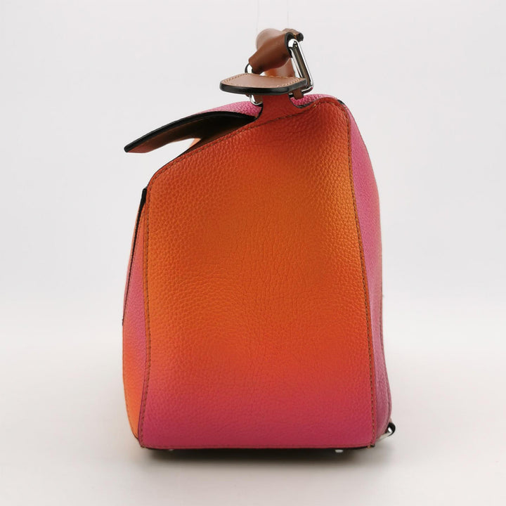 Loewe Limited Edition Calfskin Medium Puzzle Bag Orange Sunset