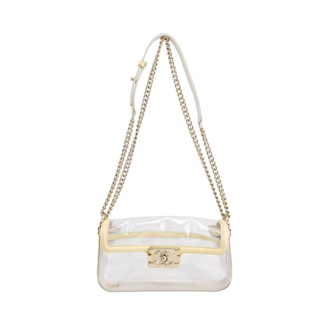 Chanel Small Pastel Yellow PVC Flap Bag Gold Hardware