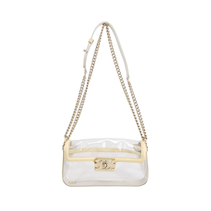 Chanel Small Pastel Yellow PVC Flap Bag Gold Hardware