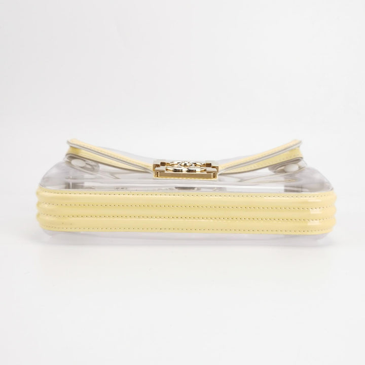 Chanel Small Pastel Yellow PVC Flap Bag Gold Hardware