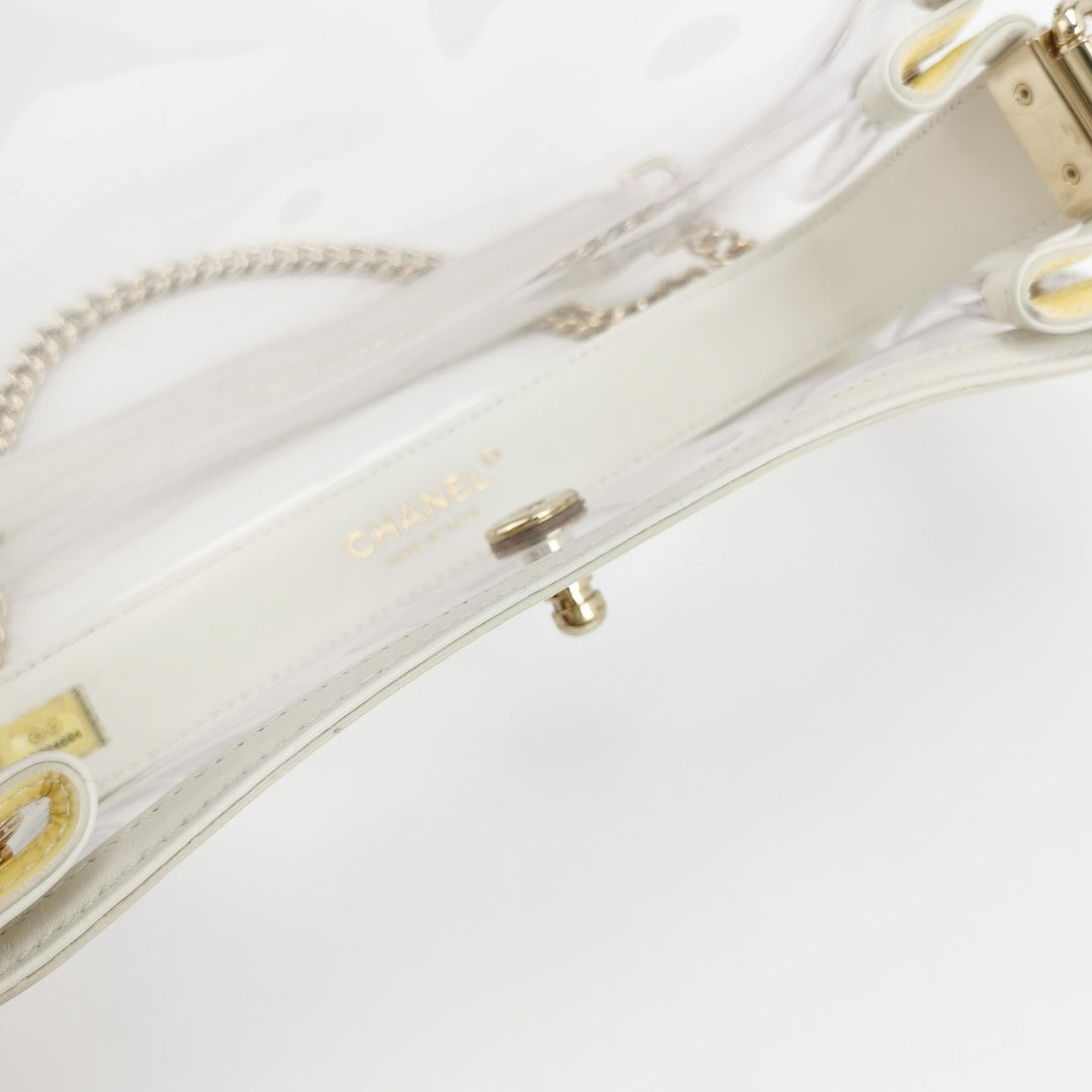 Chanel Small Pastel Yellow PVC Flap Bag Gold Hardware