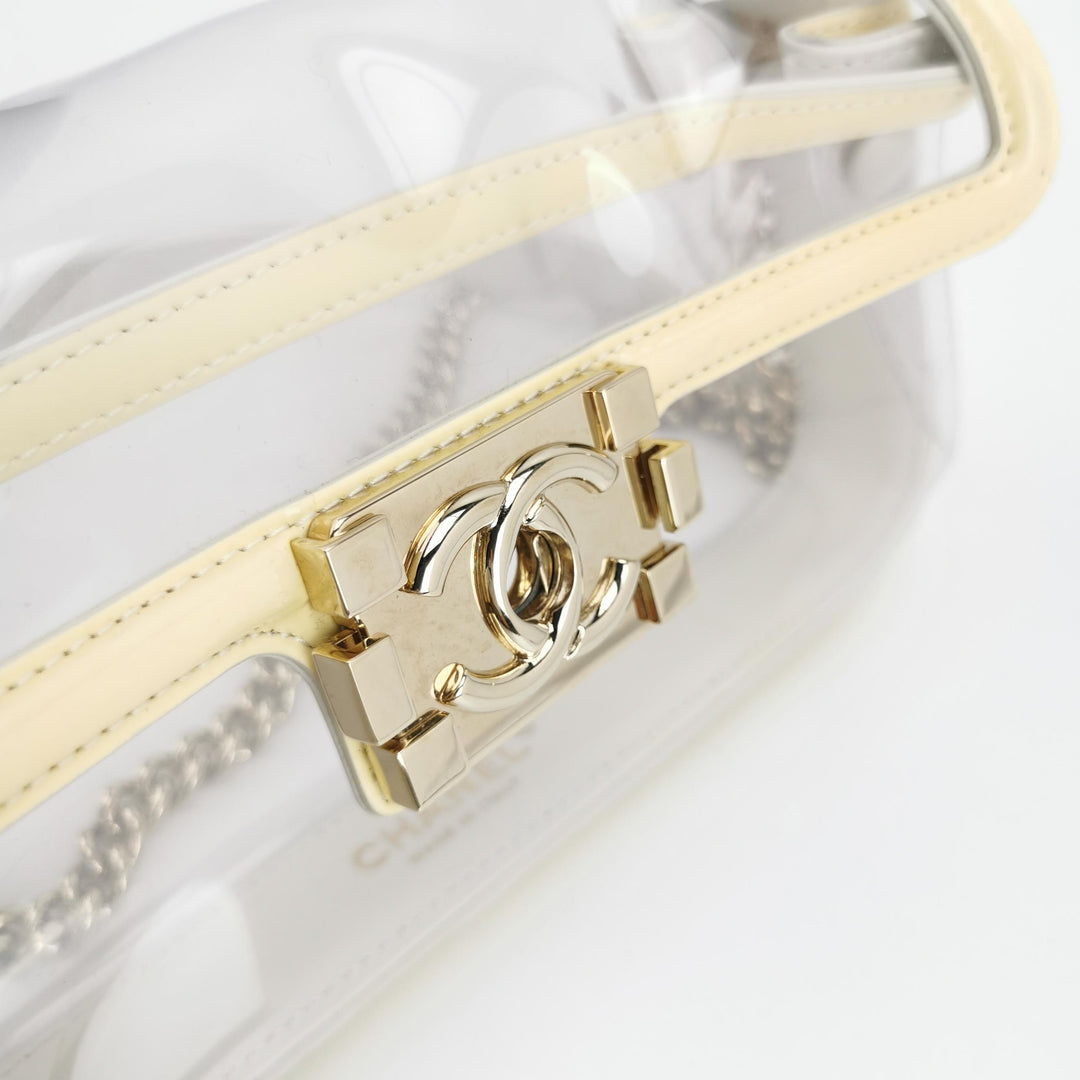Chanel Small Pastel Yellow PVC Flap Bag Gold Hardware