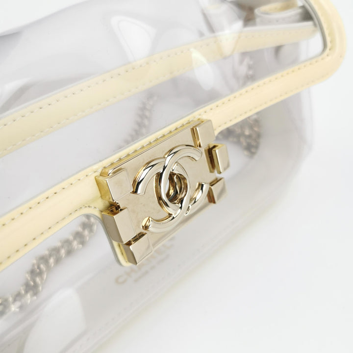 Chanel Small Pastel Yellow PVC Flap Bag Gold Hardware