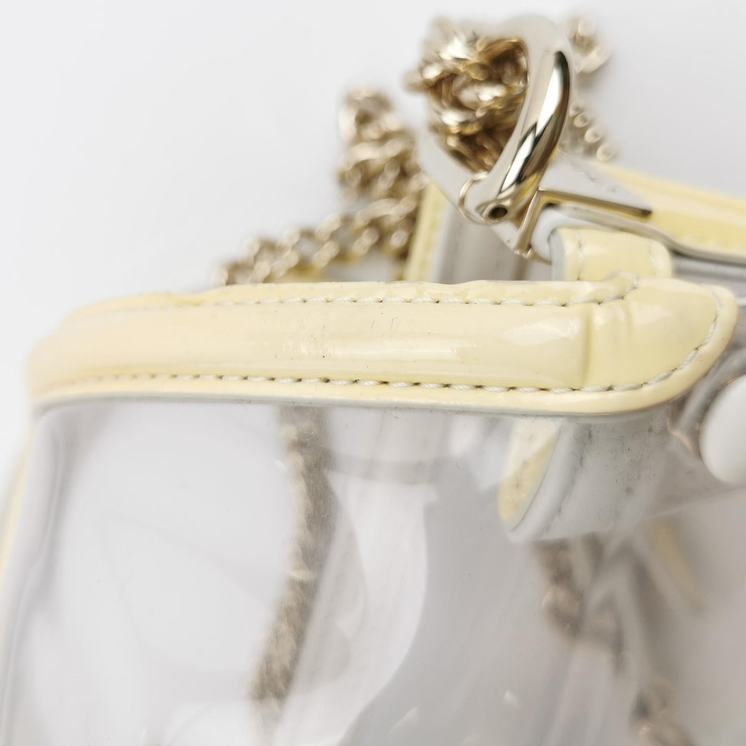 Chanel Small Pastel Yellow PVC Flap Bag Gold Hardware
