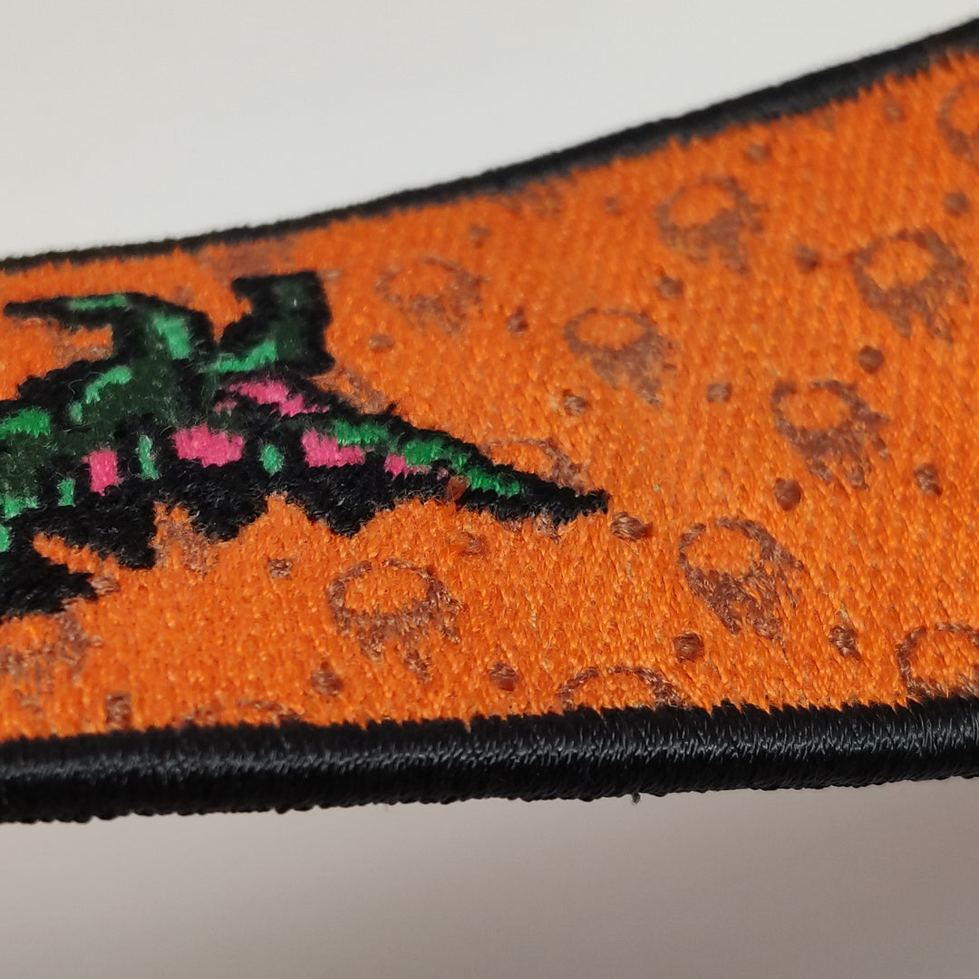 Dior Lady D-Lite Canvas Embroidered Dino Medium Orange