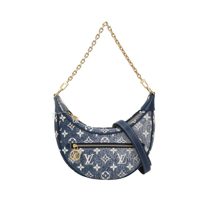 Louis Vuitton Jacquard Blue Denim Loop Monogram Bag