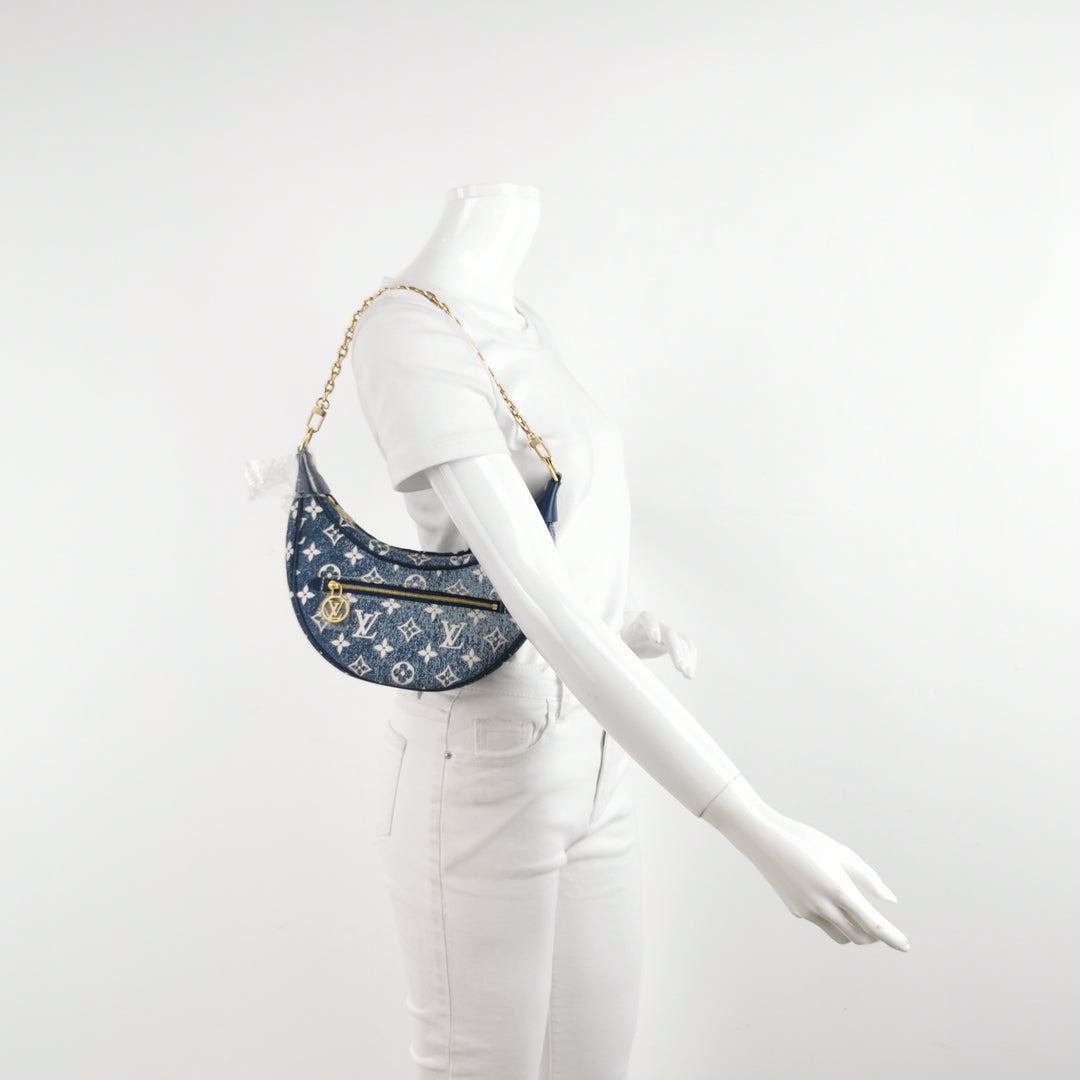 Louis Vuitton Jacquard Blue Denim Loop Monogram Bag