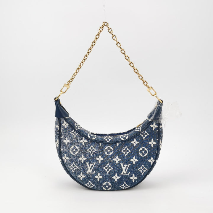 Louis Vuitton Jacquard Blue Denim Loop Monogram Bag