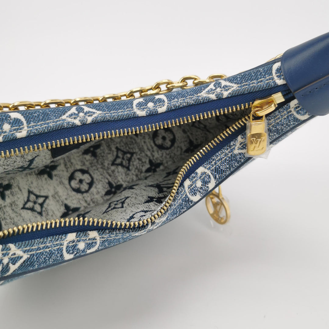 Louis Vuitton Jacquard Blue Denim Loop Monogram Bag