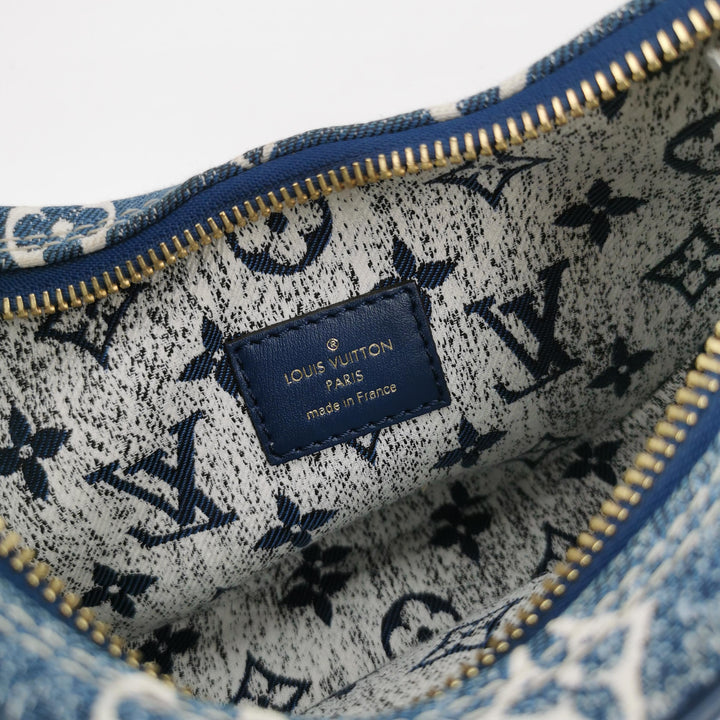 Louis Vuitton Jacquard Blue Denim Loop Monogram Bag