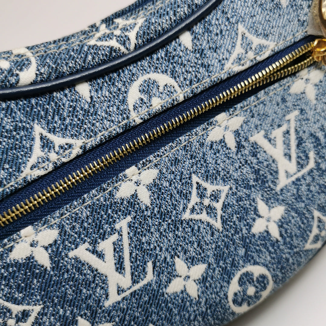 Louis Vuitton Jacquard Blue Denim Loop Monogram Bag