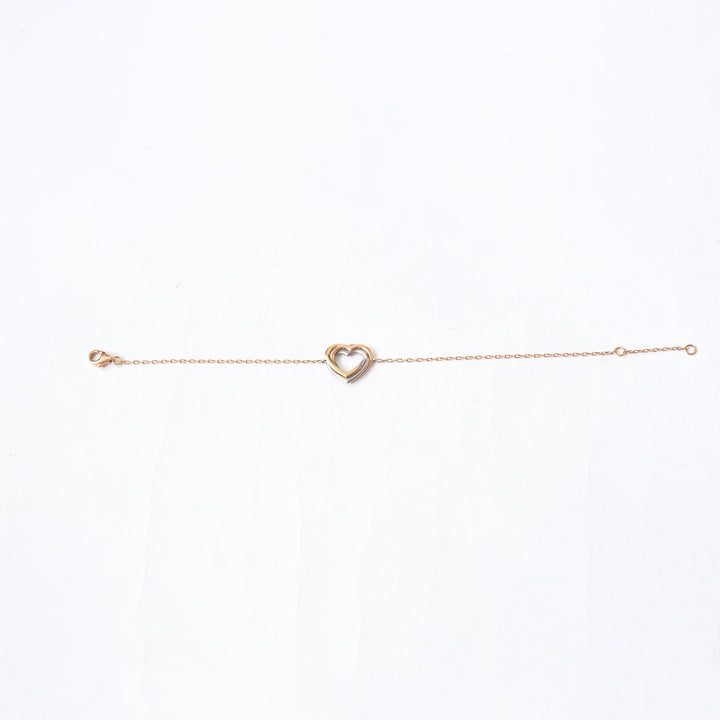 Cartier Special Edition Trinity Bracelet in 18K 3 Tones Gold Heart Shape