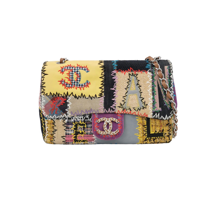 Chanel Classic Jumbo Flap Bag in Multicoloured Patchwork