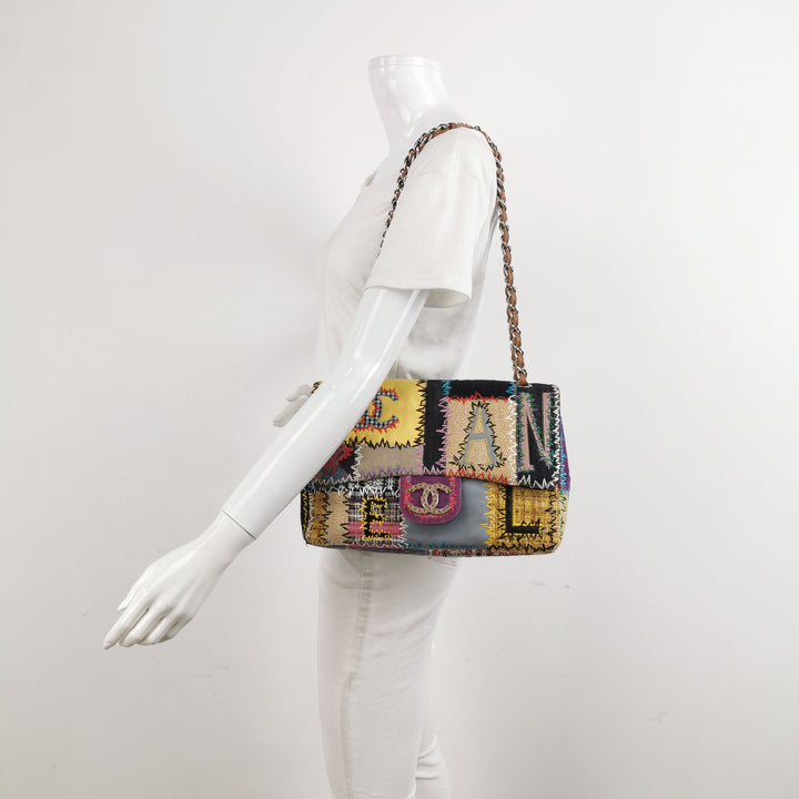 Chanel Classic Jumbo Flap Bag in Multicoloured Patchwork