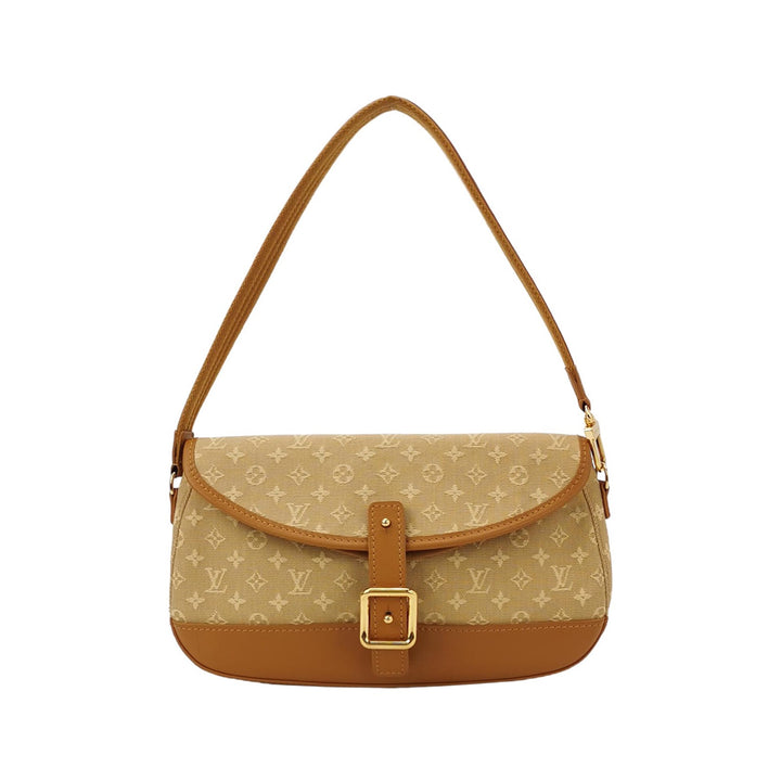 Louis Vuitton Vintage Lin Marjorie Mini Shoulder Bag in Beige Brown Monogram