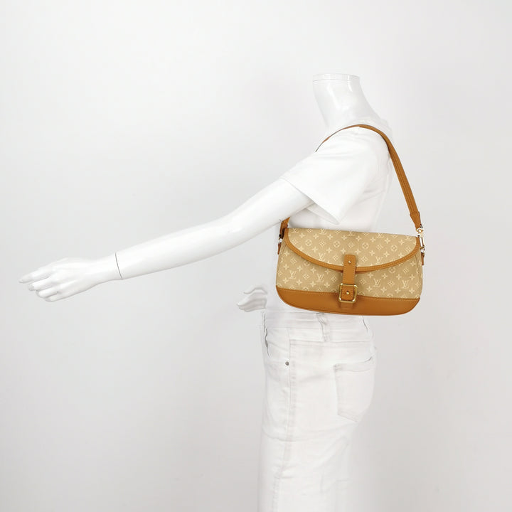 Louis Vuitton Vintage Lin Marjorie Mini Shoulder Bag in Beige Brown Monogram