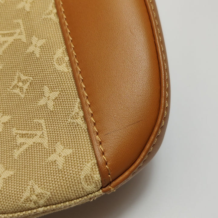 Louis Vuitton Vintage Lin Marjorie Mini Shoulder Bag in Beige Brown Monogram
