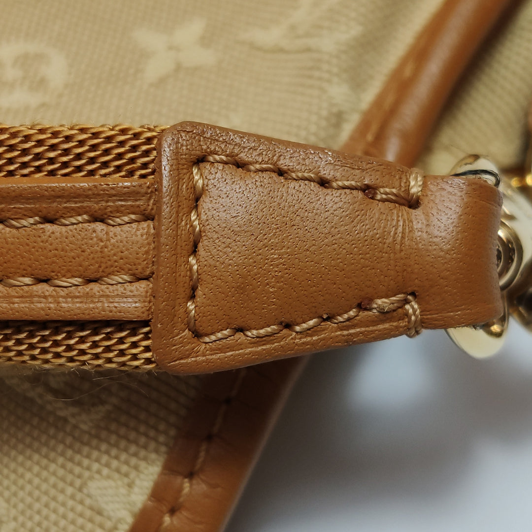 Louis Vuitton Vintage Lin Marjorie Mini Shoulder Bag in Beige Brown Monogram