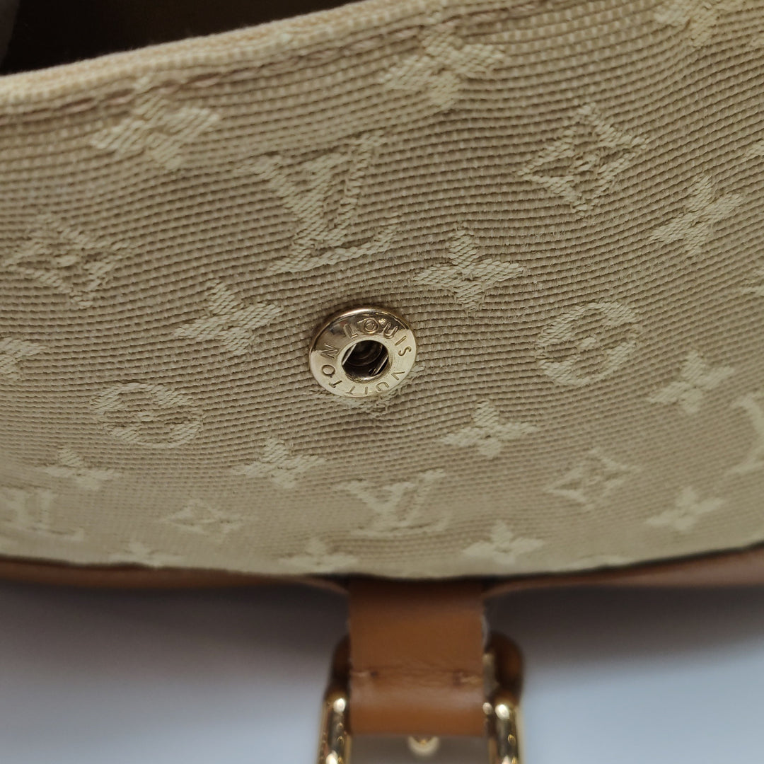 Louis Vuitton Vintage Lin Marjorie Mini Shoulder Bag in Beige Brown Monogram