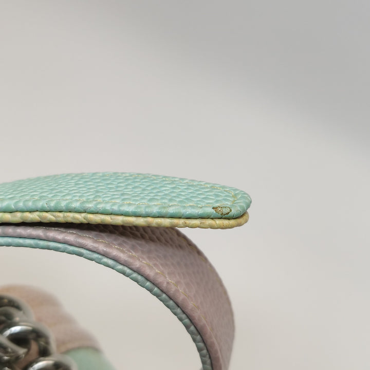 Chanel Boy Flap Bag Small Caviar Quilted Cuba Rainbow Pink Multicolor Silver Hardware