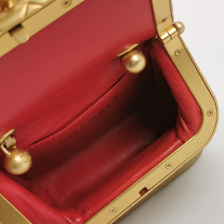 Chanel My Crush Flap Bag Small Metallic Quilted Lambskin Gold Hardware