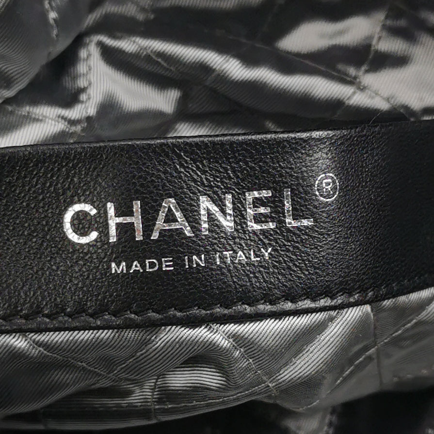 Chanel Rocket Tote Bag Large Black Tweed Boucle Ruthenium Hardware