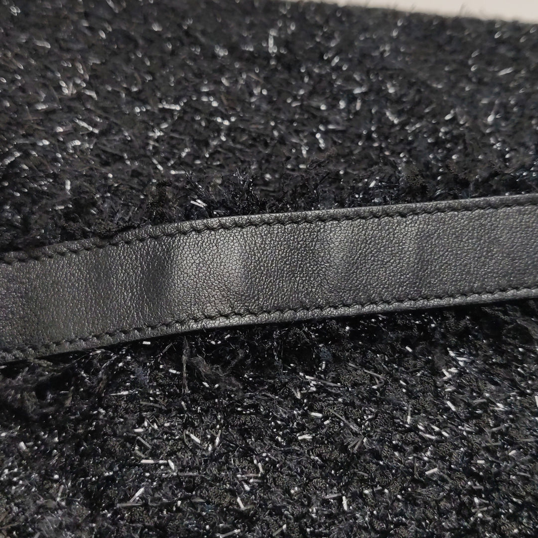 Chanel Rocket Tote Bag Large Black Tweed Boucle Ruthenium Hardware