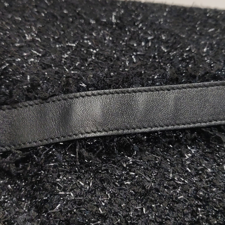 Chanel Rocket Tote Bag Large Black Tweed Boucle Ruthenium Hardware