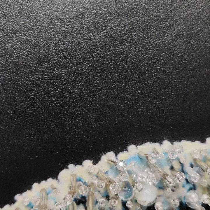 Dior X Wang Yuyang Calfskin Bead Embroidered The Lunar Landscape Medium Lady Dior Art Black Multi colour
