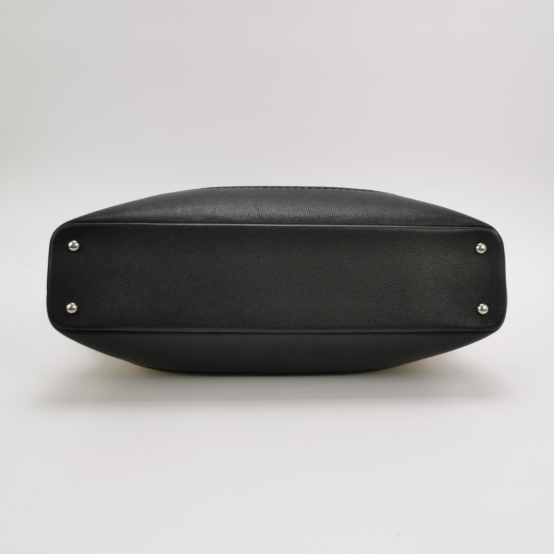 Chanel Coco Shopping Tote Bag Beige Black