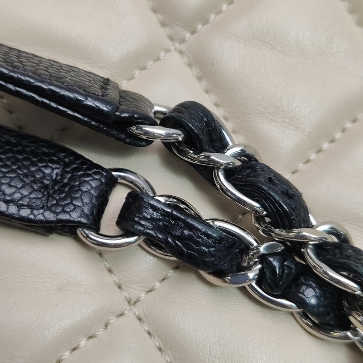 Chanel Coco Shopping Tote Bag Beige Black